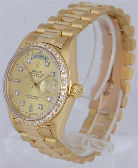 rolex diamond watch presedentai|Rolex 18kt president 36mm watch.